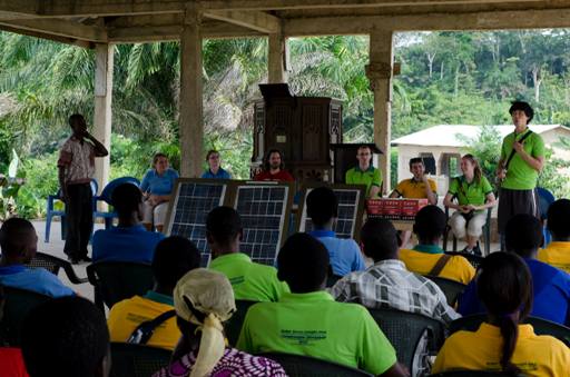 Solar Panel Workshop installation at remote village near TTI